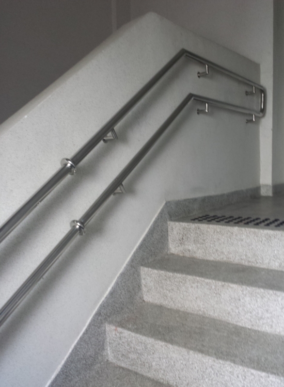 Corrimão de Aço Inox sob Medida Preço Consolação - Corrimão de Aço Inox para Escada Caracol
