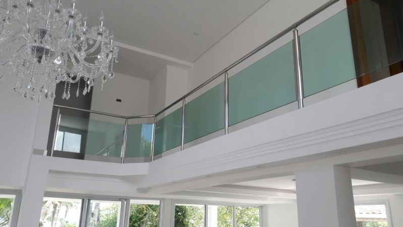 Corrimão de Vidro Verde Guaianases - Corrimão de Vidro para Escada