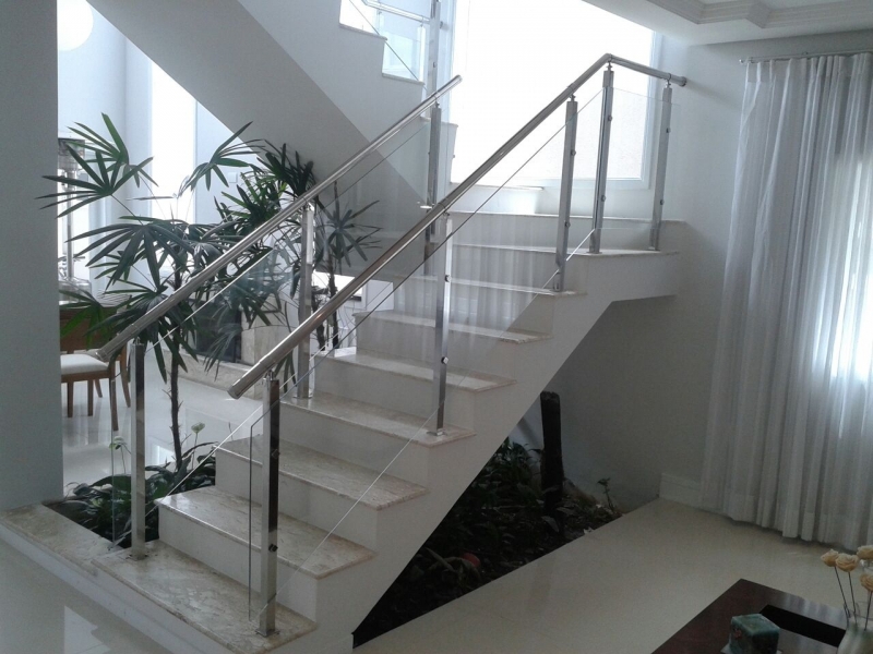Corrimão de Vidro Preço Vila Leopoldina - Corrimão de Vidro para Escada