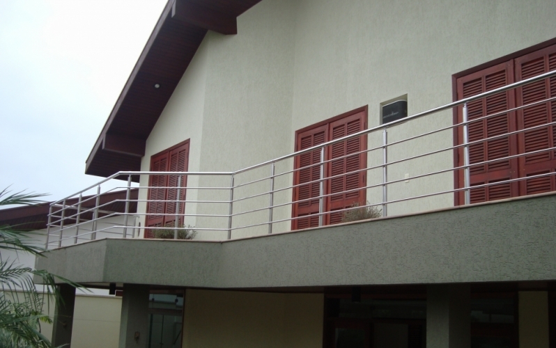 Empresa de Instalação de Corrimão de Inox para Escada Araraquara - Instalação de Corrimão de Aço Inox e Vidro