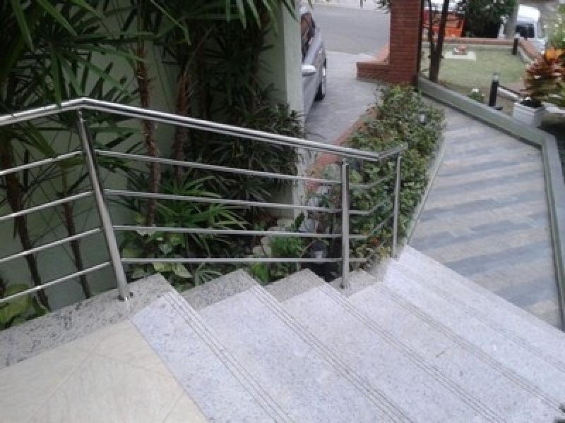 Guarda Corpo Vidro Escada Jardim São Luiz - Guarda Corpo de Escada de Vidro
