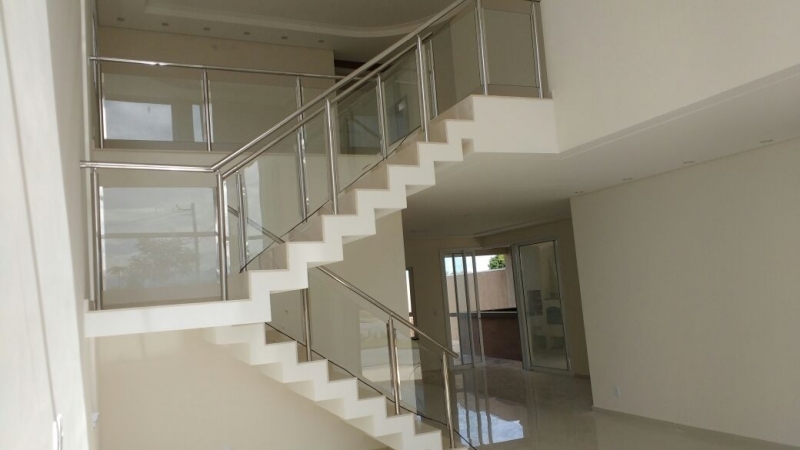 Instalação de Corrimão de Aço Inox com Vidro Valores Cachoeirinha - Instalação de Corrimão de Aço Inox para Escada Reta
