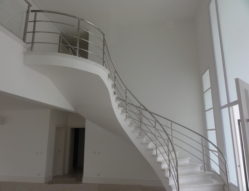 Onde Encontro Fábrica de Corrimão de Aço Inox para Escadas Valinhos - Fábrica de Corrimão de Aço Inox para Escadas