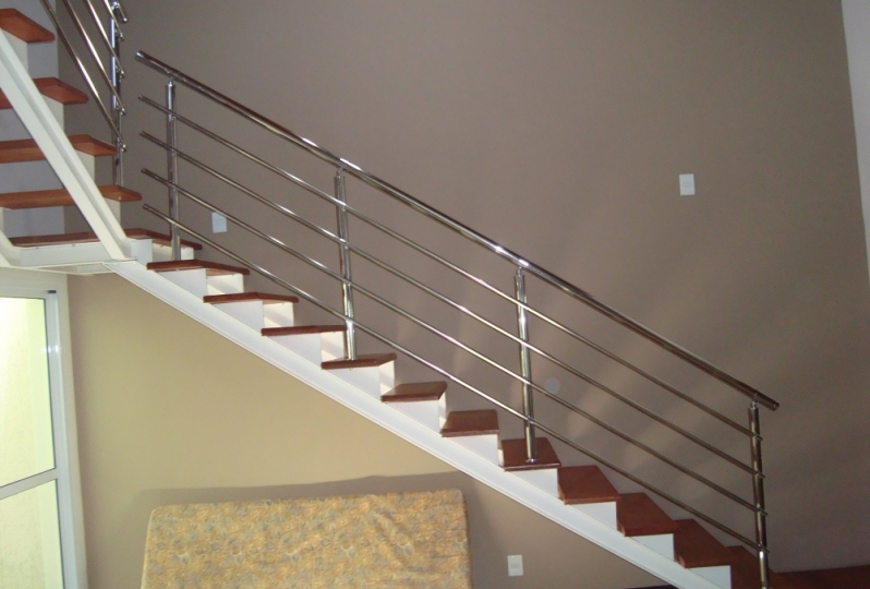 Quanto Custa Corrimão para Escada da Sala Brooklin - Corrimão de Latão