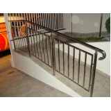 corrimão de aço inox pintado Jardim Ângela