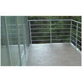 corrimão de alumínio para escada interna preço Parque São Rafael