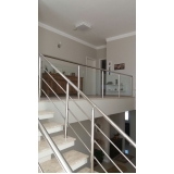 instalação de corrimão de escada em vidro temperado São Vicente