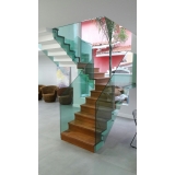instalação de corrimão de vidro para escada Jardim Iguatemi