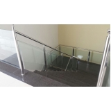 serviço de instalação de corrimão de aço inox com vidro Cidade Dutra